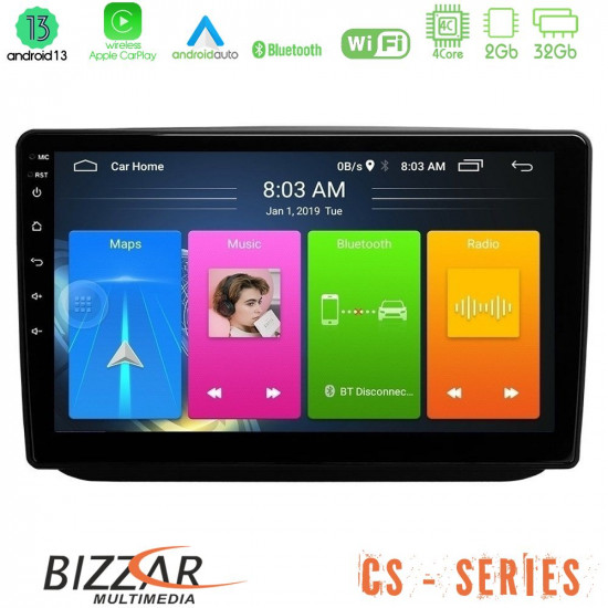 Bizzar CS Series 4Core Android13 2+32GB Skoda Fabia 2007-2014 Navigation Multimedia Tablet 10 Bizzar CS Series 4Core Android13 2+32GB Skoda Fabia 2007-2014 Navigation Multimedia Tablet 10