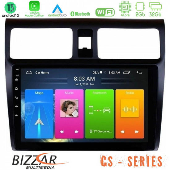 Bizzar CS Series 4Core Android13 2+32GB Suzuki Swift 2005-2010 Navigation Multimedia Tablet 10 Bizzar CS Series 4Core Android13 2+32GB Suzuki Swift 2005-2010 Navigation Multimedia Tablet 10
