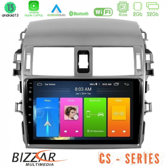 Bizzar CS Series 4Core Android13 2+32GB Toyota Corolla 2008-2010 Navigation Multimedia Tablet 9 Bizzar CS Series 4Core Android13 2+32GB Toyota Corolla 2008-2010 Navigation Multimedia Tablet 9