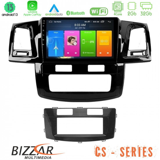 Bizzar CS Series 4Core Android13 2+32GB Toyota Hilux 2007-2011 Navigation Multimedia Tablet 9 Bizzar CS Series 4Core Android13 2+32GB Toyota Hilux 2007-2011 Navigation Multimedia Tablet 9
