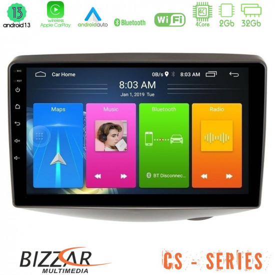 Bizzar CS Series 4Core Android13 2+32GB Toyota Yaris 1999 - 2006 Navigation Multimedia Tablet 9 Bizzar CS Series 4Core Android13 2+32GB Toyota Yaris 1999 - 2006 Navigation Multimedia Tablet 9