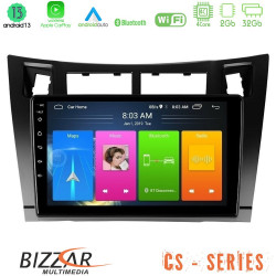 Bizzar CS Series 4Core Android13 2+32GB Toyota Yaris Navigation Multimedia Tablet 9 (Μαύρο Χρώμα)