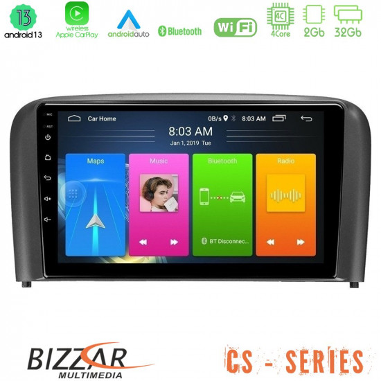 Bizzar CS Series 4Core Android13 2+32GB Volvo S80 1998-2006 Navigation Multimedia Tablet 9 Bizzar CS Series 4Core Android13 2+32GB Volvo S80 1998-2006 Navigation Multimedia Tablet 9
