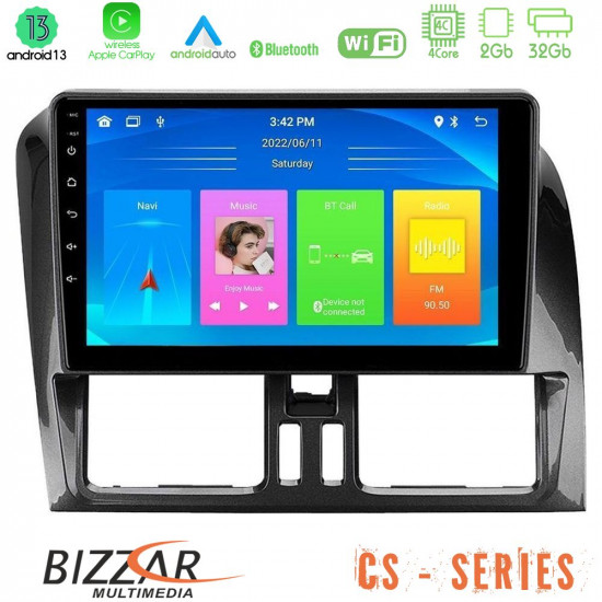 Bizzar CS Series 4Core Android13 2+32GB Volvo XC60 2009-2012 Navigation Multimedia Tablet 9 Bizzar CS Series 4Core Android13 2+32GB Volvo XC60 2009-2012 Navigation Multimedia Tablet 9