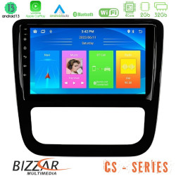 Bizzar CS Series 4Core Android13 2+32GB VW Scirocco 2008-2014 Navigation Multimedia Tablet 9 (μαύρο γυαλιστερό)