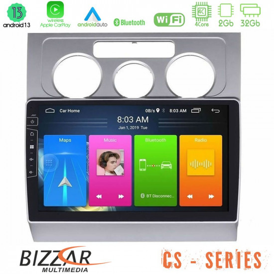 Bizzar CS Series 4Core Android13 2+32GB VW Touran 2003-2011 Navigation Multimedia Tablet 10 Bizzar CS Series 4Core Android13 2+32GB VW Touran 2003-2011 Navigation Multimedia Tablet 10