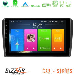 Bizzar CS2 Series 4Core Android14 2+32GB Audi A3 8P Navigation Multimedia Tablet 9 Με Carplay - Android Auto
