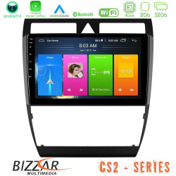Bizzar CS2 Series 4Core Android14 2+32GB Audi A6 (C5) 1997-2004 Navigation Multimedia Tablet 9 Με Carplay - Android Auto Bizzar CS2 Series 4Core Android14 2+32GB Audi A6 (C5) 1997-2004 Navigation Multimedia Tablet 9 Με Carplay - Android Auto