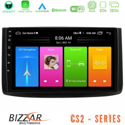 Bizzar CS2 Series 4Core Android14 2+32GB Chevrolet Aveo 2006-2010 Navigation Multimedia Tablet 9 Με Carplay - Android Auto