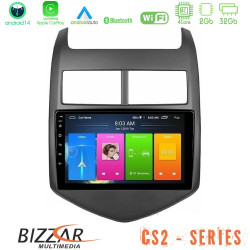 Bizzar CS2 Series 4Core Android14 2+32GB Chevrolet Aveo 2011-2017 Navigation Multimedia Tablet 9 Με Carplay - Android Auto Bizzar CS2 Series 4Core Android14 2+32GB Chevrolet Aveo 2011-2017 Navigation Multimedia Tablet 9 Με Carplay - Android Auto