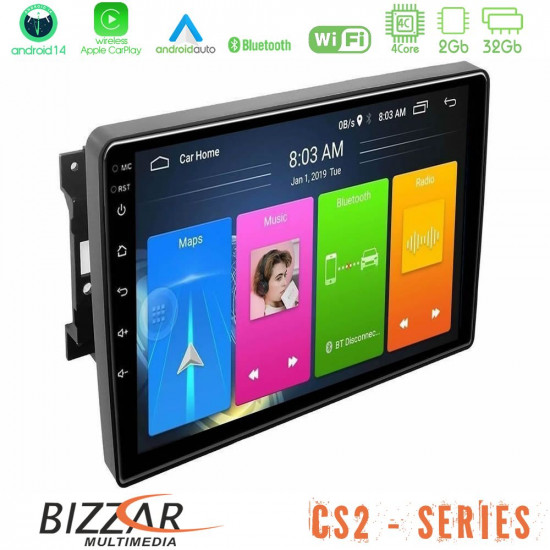 Bizzar CS2 Series 4Core Android14 2+32GB Chrysler / Dodge / Jeep Navigation Multimedia Tablet 10 Με Carplay - Android Auto Bizzar CS2 Series 4Core Android14 2+32GB Chrysler / Dodge / Jeep Navigation Multimedia Tablet 10 Με Carplay - Android Auto