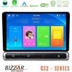 Bizzar CS2 Series 4Core Android14 2+32GB Citroen C3 2016-> Navigation Multimedia Tablet 9 Με Carplay - Android Auto Bizzar CS2 Series 4Core Android14 2+32GB Citroen C3 2016-> Navigation Multimedia Tablet 9 Με Carplay - Android Auto