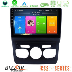 Bizzar CS2 Series 4Core Android14 2+32GB Citroen C4L Navigation Multimedia Tablet 10 Με Carplay - Android Auto