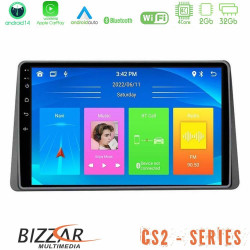 Bizzar CS2 Series 4Core Android14 2+32GB Dacia Duster 2022-2024 Navigation Multimedia Tablet 9? Με Carplay - Android Auto Με Carplay - Android Auto