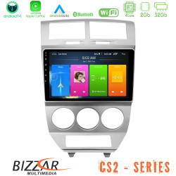 Bizzar CS2 Series 4Core Android14 2+32GB Dodge Caliber 2006-2011 Navigation Multimedia Tablet 10 Με Carplay - Android Auto
