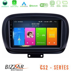 Bizzar CS2 Series 4Core Android14 2+32GB Fiat 500X Navigation Multimedia Tablet 9 Με Carplay - Android Auto Bizzar CS2 Series 4Core Android14 2+32GB Fiat 500X Navigation Multimedia Tablet 9 Με Carplay - Android Auto