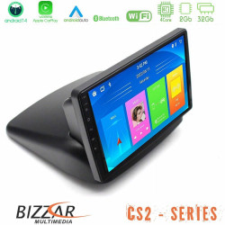 Bizzar CS2 Series 4Core Android14 2+32GB Fiat Doblo 2002-2009 Navigation Multimedia Tablet 9 Με Carplay - Android Auto