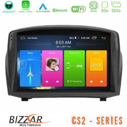 Bizzar CS2 Series 4Core Android14 2+32GB Ford Fiesta 2008-2012 Navigation Multimedia Tablet 9 (Oem Style) Με Carplay - Android Auto