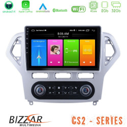 Bizzar CS2 Series 4Core Android14 2+32GB Ford Mondeo 2007-2011 (Auto A/C) Navigation Multimedia Tablet 9 Με Carplay - Android Auto