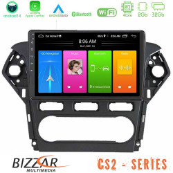 Bizzar CS2 Series 4Core Android14 2+32GB Ford Mondeo 2011-2014 Navigation Multimedia Tablet 9 Με Carplay - Android Auto