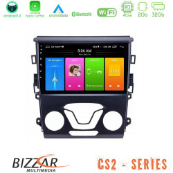 Bizzar CS2 Series 4Core Android14 2+32GB Ford Mondeo 2014-2017 Navigation Multimedia Tablet 9 Με Carplay - Android Auto