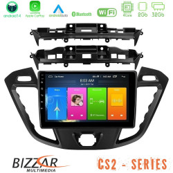 Bizzar CS2 Series 4Core Android14 2+32GB Ford Transit Custom/Tourneo Custom Navigation Multimedia Tablet 9 Με Carplay - Android Auto