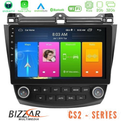 Bizzar CS2 Series 4Core Android14 2+32GB Honda Accord 2002-2008 Navigation Multimedia Tablet 10 Με Carplay - Android Auto