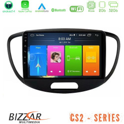 Bizzar CS2 Series 4Core Android14 2+32GB Hyundai i10 2008-2014 Navigation Multimedia Tablet 9 Με Carplay - Android Auto