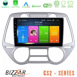 Bizzar CS2 Series 4Core Android14 2+32GB Hyundai i20 2009-2012 Auto A/C Navigation Multimedia Tablet 9 Με Carplay - Android Auto Bizzar CS2 Series 4Core Android14 2+32GB Hyundai i20 2009-2012 Auto A/C Navigation Multimedia Tablet 9 Με Carplay - Android Auto