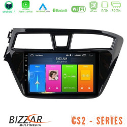 Bizzar CS2 Series 4Core Android14 2+32GB Hyundai i20 2014-2018 Navigation Multimedia Tablet 9 Με Carplay - Android Auto Bizzar CS2 Series 4Core Android14 2+32GB Hyundai i20 2014-2018 Navigation Multimedia Tablet 9 Με Carplay - Android Auto