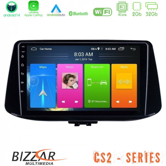 Bizzar CS2 Series 4Core Android14 2+32GB Hyundai i30 Navigation Multimedia Tablet 9 Με Carplay - Android Auto Bizzar CS2 Series 4Core Android14 2+32GB Hyundai i30 Navigation Multimedia Tablet 9 Με Carplay - Android Auto