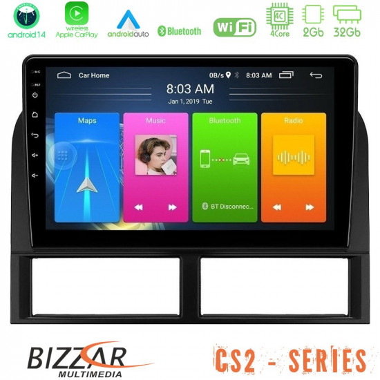 Bizzar CS2 Series 4Core Android14 2+32GB Jeep Grand Cherokee 1999-2004 Navigation Multimedia Tablet 9 Με Carplay - Android Auto Bizzar CS2 Series 4Core Android14 2+32GB Jeep Grand Cherokee 1999-2004 Navigation Multimedia Tablet 9 Με Carplay - Android Auto