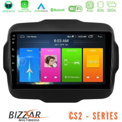 Bizzar CS2 Series 4Core Android14 2+32GB Jeep Renegade 2015-2019 Navigation Multimedia Tablet 9 Με Carplay - Android Auto Bizzar CS2 Series 4Core Android14 2+32GB Jeep Renegade 2015-2019 Navigation Multimedia Tablet 9 Με Carplay - Android Auto