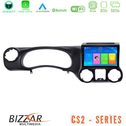 Bizzar CS2 Series 4Core Android14 2+32GB Jeep Wrangler 2011-2014 Navigation Multimedia Tablet 9 Με Carplay - Android Auto Bizzar CS2 Series 4Core Android14 2+32GB Jeep Wrangler 2011-2014 Navigation Multimedia Tablet 9 Με Carplay - Android Auto