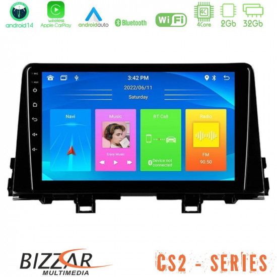 Bizzar CS2 Series 4Core Android14 2+32GB Kia Picanto 2017-2021 Navigation Multimedia Tablet 9 Με Carplay - Android Auto Bizzar CS2 Series 4Core Android14 2+32GB Kia Picanto 2017-2021 Navigation Multimedia Tablet 9 Με Carplay - Android Auto