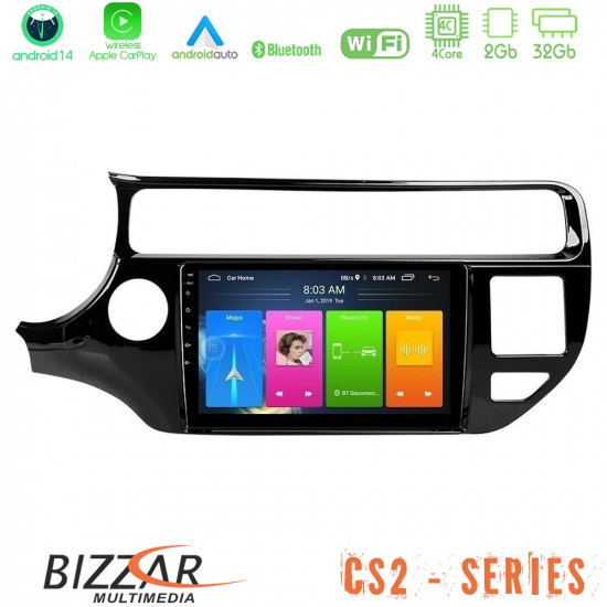 Bizzar CS2 Series 4Core Android14 2+32GB Kia Rio 2015-2017 Navigation Multimedia Tablet 9 Με Carplay - Android Auto Bizzar CS2 Series 4Core Android14 2+32GB Kia Rio 2015-2017 Navigation Multimedia Tablet 9 Με Carplay - Android Auto