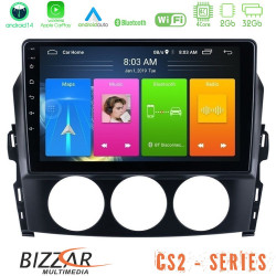 Bizzar CS2 Series 4Core Android14 2+32GB Mazda MX-5 2006-2008 Navigation Multimedia Tablet 9 Με Carplay - Android Auto Bizzar CS2 Series 4Core Android14 2+32GB Mazda MX-5 2006-2008 Navigation Multimedia Tablet 9 Με Carplay - Android Auto