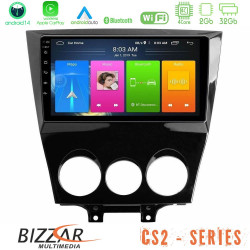 Bizzar CS2 Series 4Core Android14 2+32GB Mazda RX8 2008-2012 Navigation Multimedia Tablet 9 Με Carplay - Android Auto