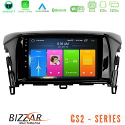 Bizzar CS2 Series 4Core Android14 2+32GB Mitsubishi Eclipse Cross Navigation Multimedia Tablet 9 Με Carplay - Android Auto