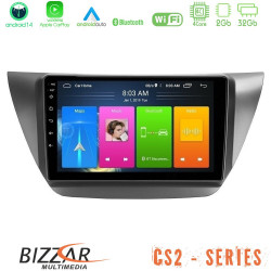Bizzar CS2 Series 4Core Android14 2+32GB Mitsubishi Lancer 2004 – 2008 Navigation Multimedia Tablet 9 Με Carplay - Android Auto Bizzar CS2 Series 4Core Android14 2+32GB Mitsubishi Lancer 2004 – 2008 Navigation Multimedia Tablet 9 Με Carplay - Android Auto