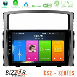 Bizzar CS2 Series 4Core Android14 2+32GB Mitsubishi Pajero 2008-2009 Navigation Multimedia Tablet 9 Με Carplay - Android Auto Bizzar CS2 Series 4Core Android14 2+32GB Mitsubishi Pajero 2008-2009 Navigation Multimedia Tablet 9 Με Carplay - Android Auto