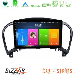 Bizzar CS2 Series 4Core Android14 2+32GB Nissan Juke Navigation Multimedia Tablet 9 Με Carplay - Android Auto