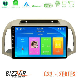 Bizzar CS2 Series 4Core Android14 2+32GB Nissan Micra K12 2002-2010 Navigation Multimedia Tablet 9 Με Carplay - Android Auto Bizzar CS2 Series 4Core Android14 2+32GB Nissan Micra K12 2002-2010 Navigation Multimedia Tablet 9 Με Carplay - Android Auto
