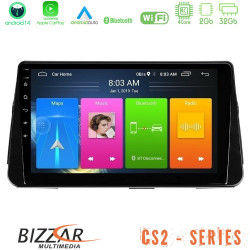 Bizzar CS2 Series 4Core Android14 2+32GB Nissan Micra K14 Navigation Multimedia Tablet 10 Με Carplay - Android Auto