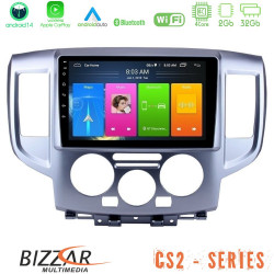 Bizzar CS2 Series 4Core Android14 2+32GB Nissan NV200 Navigation Multimedia Tablet 9 Με Carplay - Android Auto