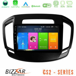 Bizzar CS2 Series 4Core Android14 2+32GB Opel Insignia 2014-2017 Navigation Multimedia Tablet 9 Με Carplay - Android Auto