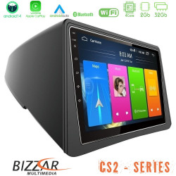 Bizzar CS2 Series 4Core Android14 2+32GB Opel Mokka Navigation Multimedia Tablet 9 Με Carplay - Android Auto