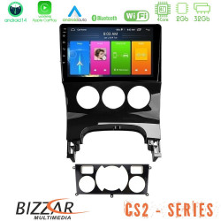 Bizzar CS2 Series 4Core Android14 2+32GB Peugeot 3008 AUTO A/C Navigation Multimedia Tablet 9 Με Carplay - Android Auto