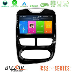 Bizzar CS2 Series 4Core Android14 2+32GB Renault Clio 2012-2016 Navigation Multimedia Tablet 10 Με Carplay - Android Auto