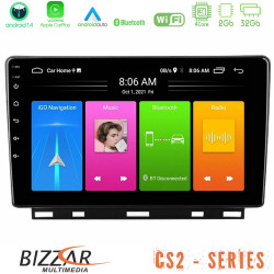 Bizzar CS2 Series 4Core Android14 2+32GB Renault Clio 5 2020-2024 Navigation Multimedia Tablet 9 Με Carplay - Android Auto